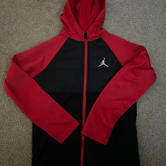 Jordan Other - Nike Therma Fz Jacket Boys Jackets Size Medium. Color: Black/University Red